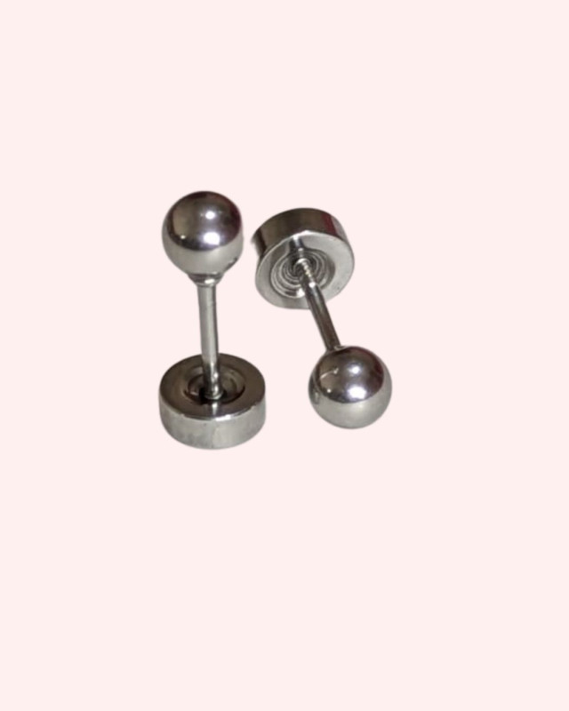 Round Silver Stud